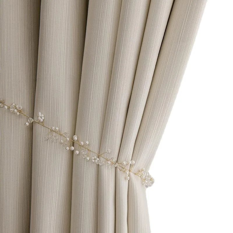 Modern Simple Thousand Silk Cotton Curtain Solid Color Shading Cloth