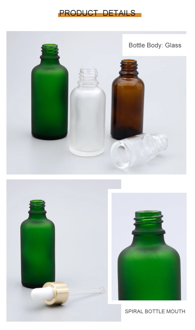 Professional Cosmetic Packaging Dropper Oil Bottle 30ml