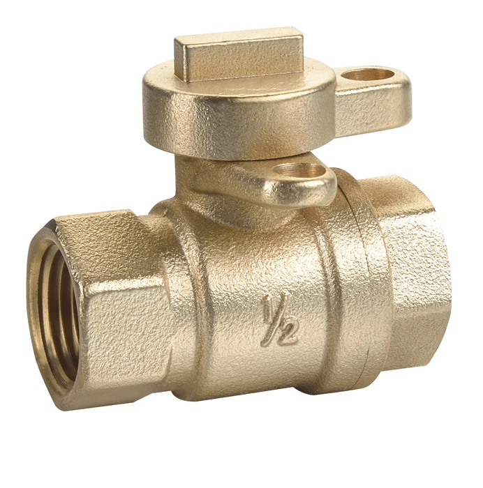 J2043 Brass Lockable Ball Valve 1/2 Inch Brass Float Ball