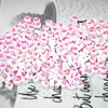 4*7mm Acrylic Pink Colorful Beads Heart Shaped Alphabet Beads For Girl Decoration
