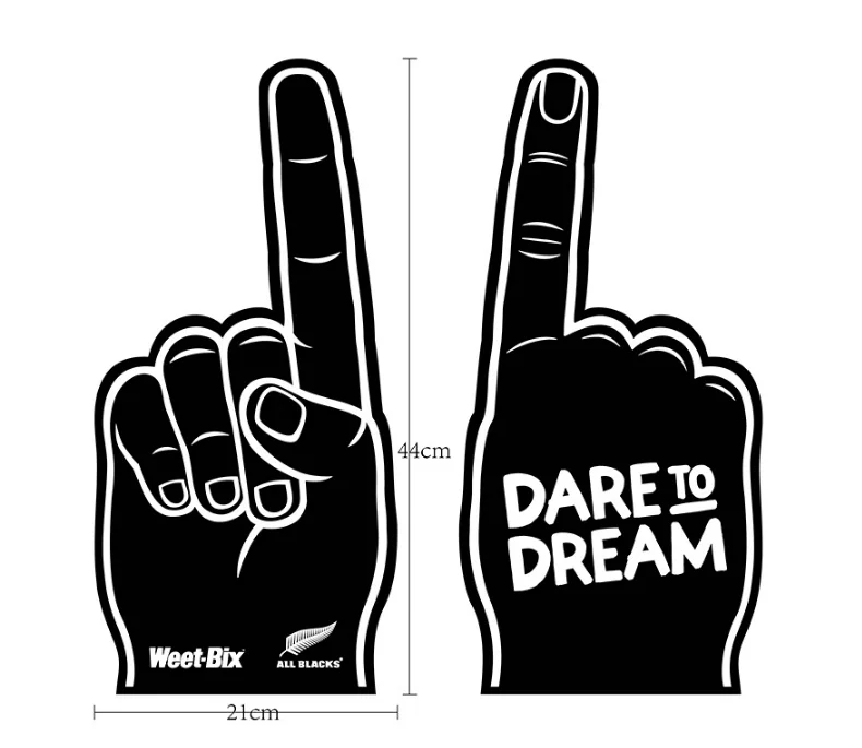 Custom Design Promotion Eva Foam Cheering Gloves Cheering Hands Foam