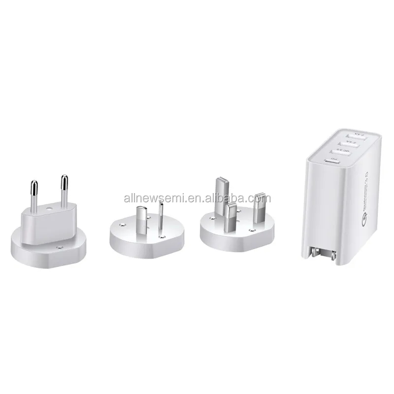 4-Port Quick Charge  Wall Charger 48W TYPE-C US/EU/AU/UK