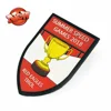 Custom military clothing plastic embossed 3D logo soft pvc rubber patch