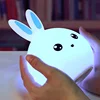 Novelty Flashing Colorful Silicone Touch Sensor Table Tamp