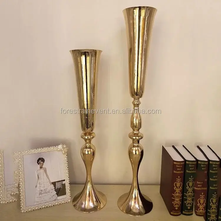 Free Shipping)tall Gold Table Centerpieces,Metal Flower Stand For