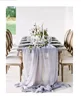 Gauze Silk Tablecloth Romantic Table Overlay chiffon table runner