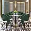 Square marble dining table,high quality dining table set
