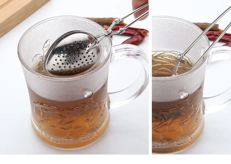 Multishaped Stainless Steel Mesh Filter Ball Metal Infuser Spoon Tea