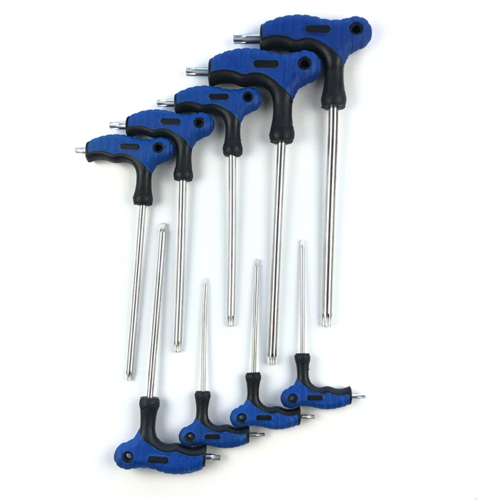 Daptez T-Griff Torx-Schraubenschlüssel Set – 6-teilig Für T10 Bis T40