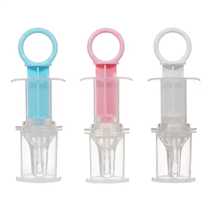 High Quality Infant Kids Smart Medicine Dispenser Needle Feeder Squeeze Baby Food Syringe Baby Fruit Juice Feeding Pacifier factory