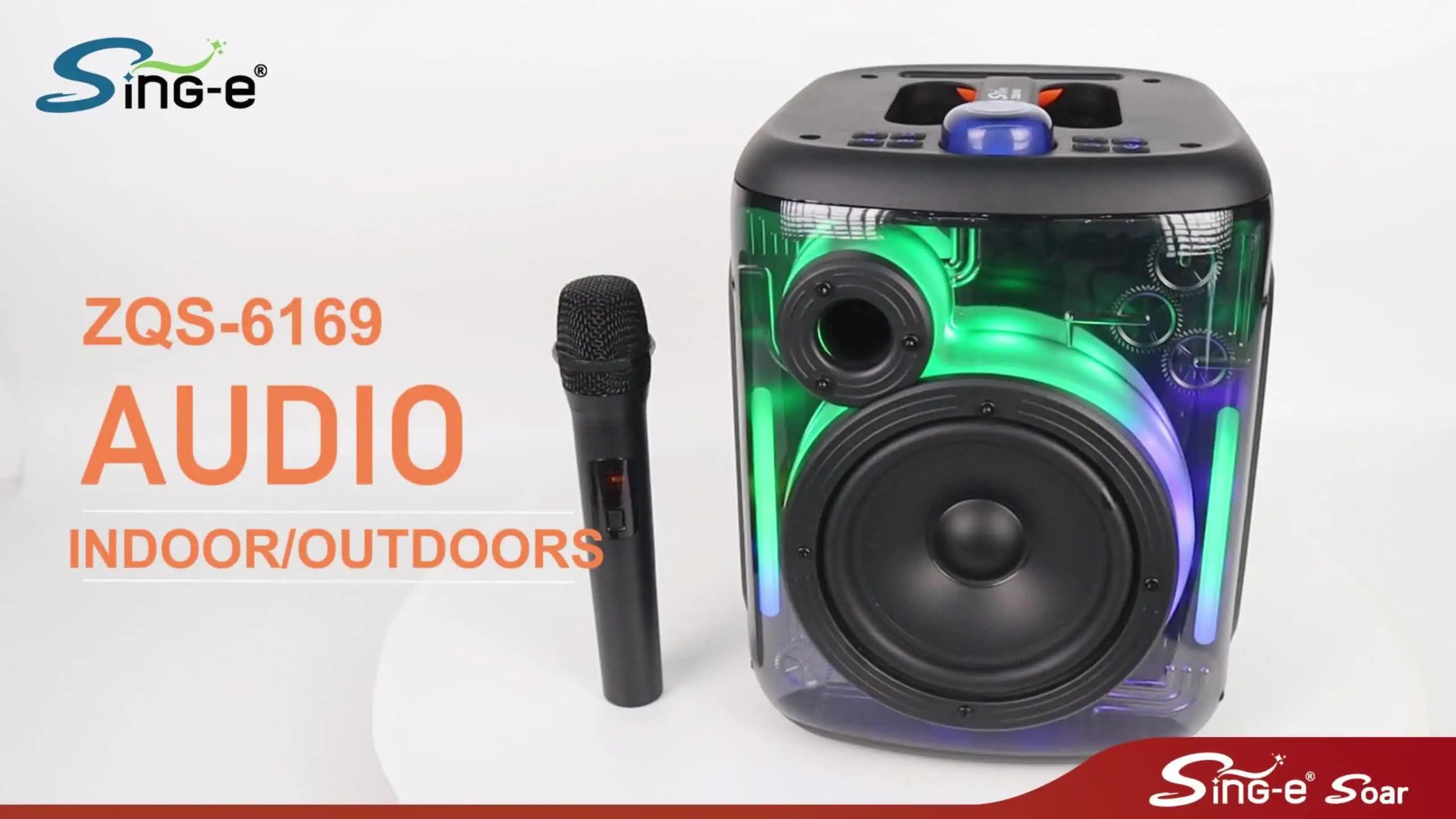 SING E ZQS6169 şarj edilebilir kablosuz hoparlör süper Loud açık