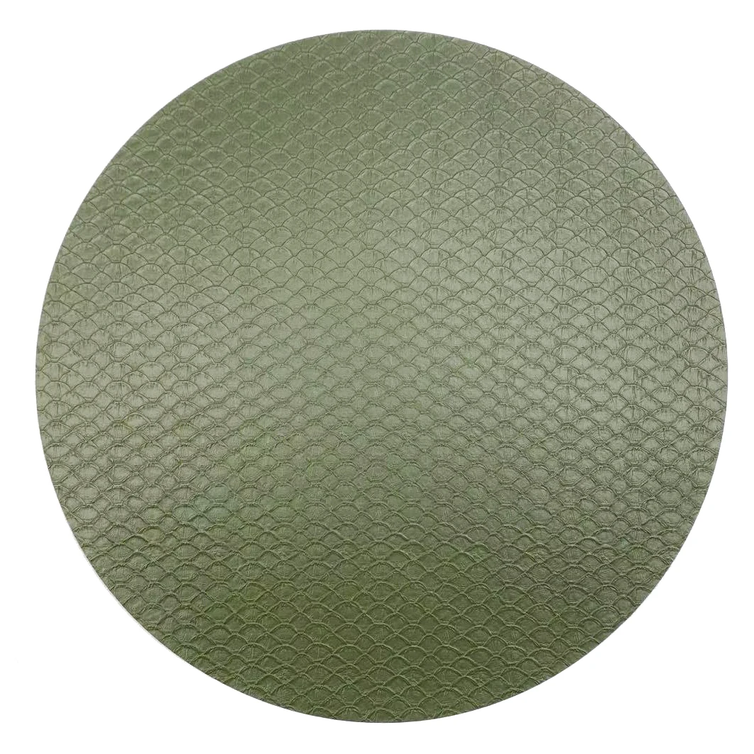 Tabletex Snakeskin Leather Placemats Round Pvc Placemat Waterproof