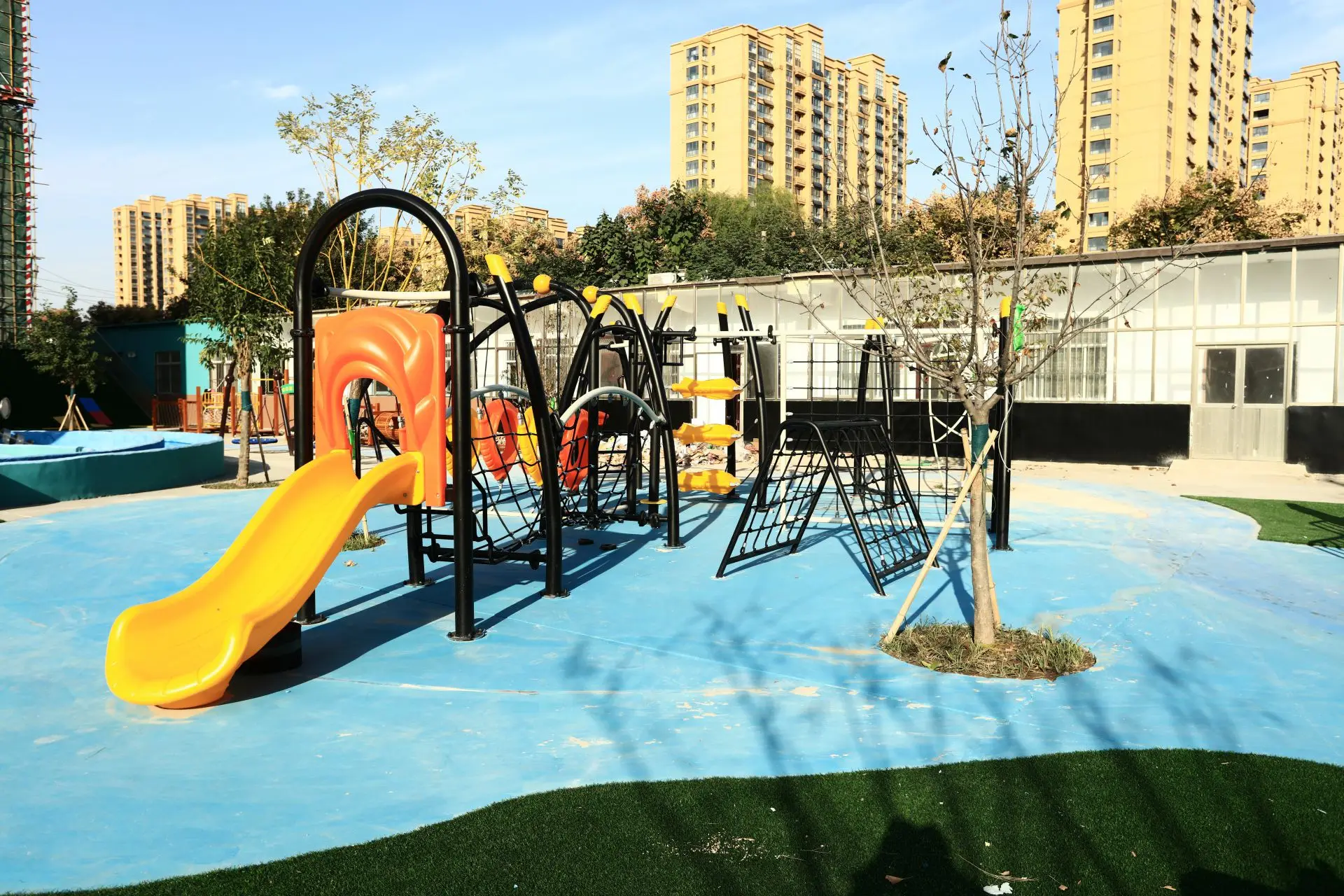 Cowboy Customized Honeycomb Playground Kids Swings School Outdoor