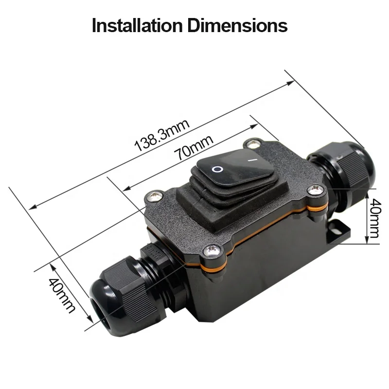 25a New Design Waterproof Ip65 2 Position On-off Switch 3*1.5mm Or ...