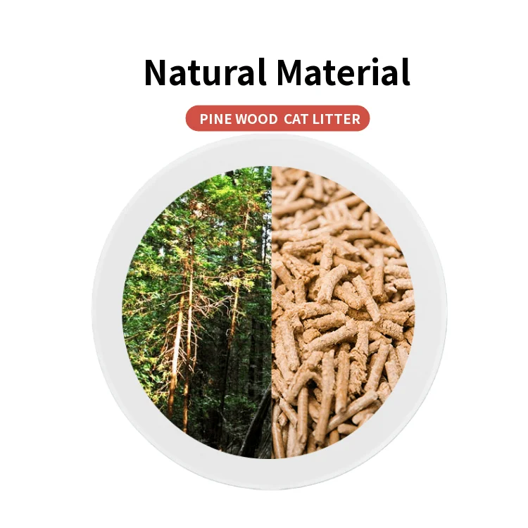 Scoopable Flushable Pine Pellet Sawdust Pet Cat Litter Ultra Premium