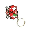 Most professional custom made country flag soft PVC keychain