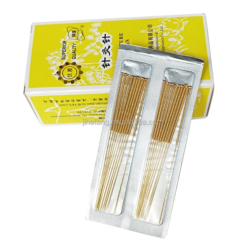 Huanqiu Chinese Full Goldplated Nondisposable Acupuncture Needles