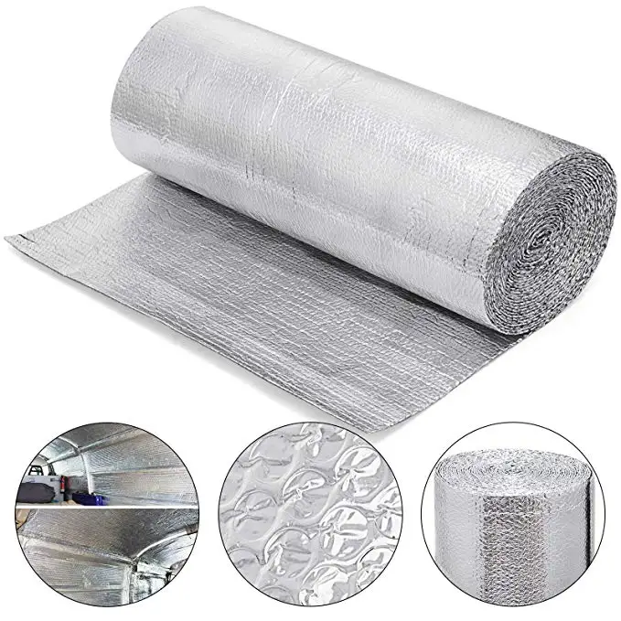SILVER CELL FOIL AIR BUBBLE INSULATION ~ 20 SQ M 375 MM WIDE  FREE SHIPPING 