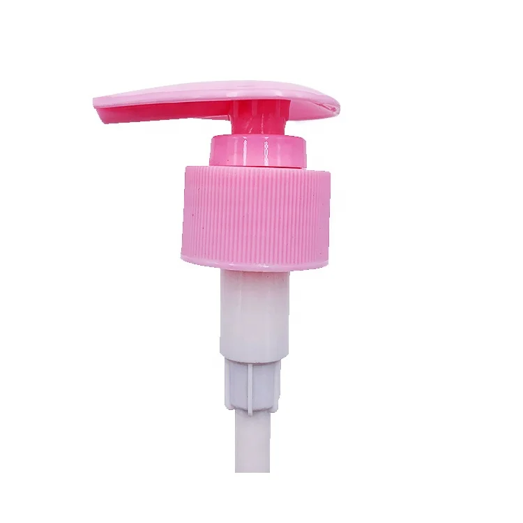 
High quality lotion pump Discharge rate 1.2ml pp type plastic pink color dispenser pump sauce food 