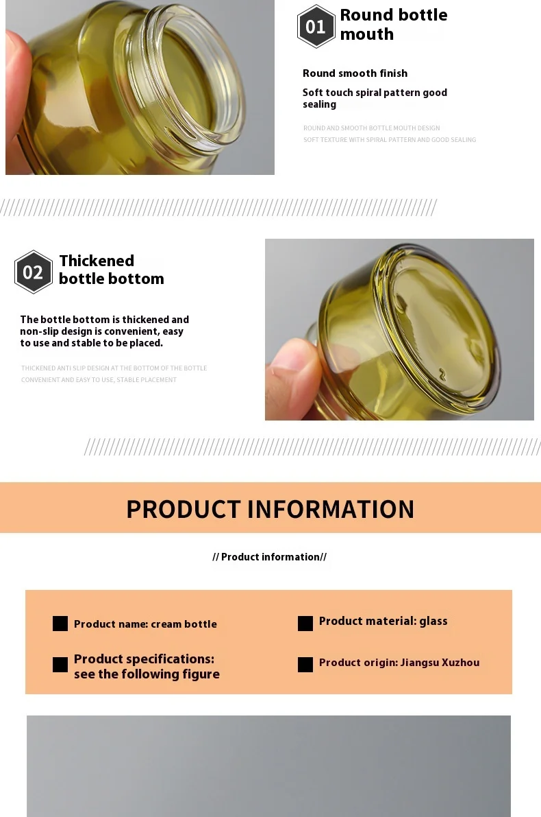 product wholesale luxury 15g 20g 30g glass face cream jar empty skin care cream jars-4