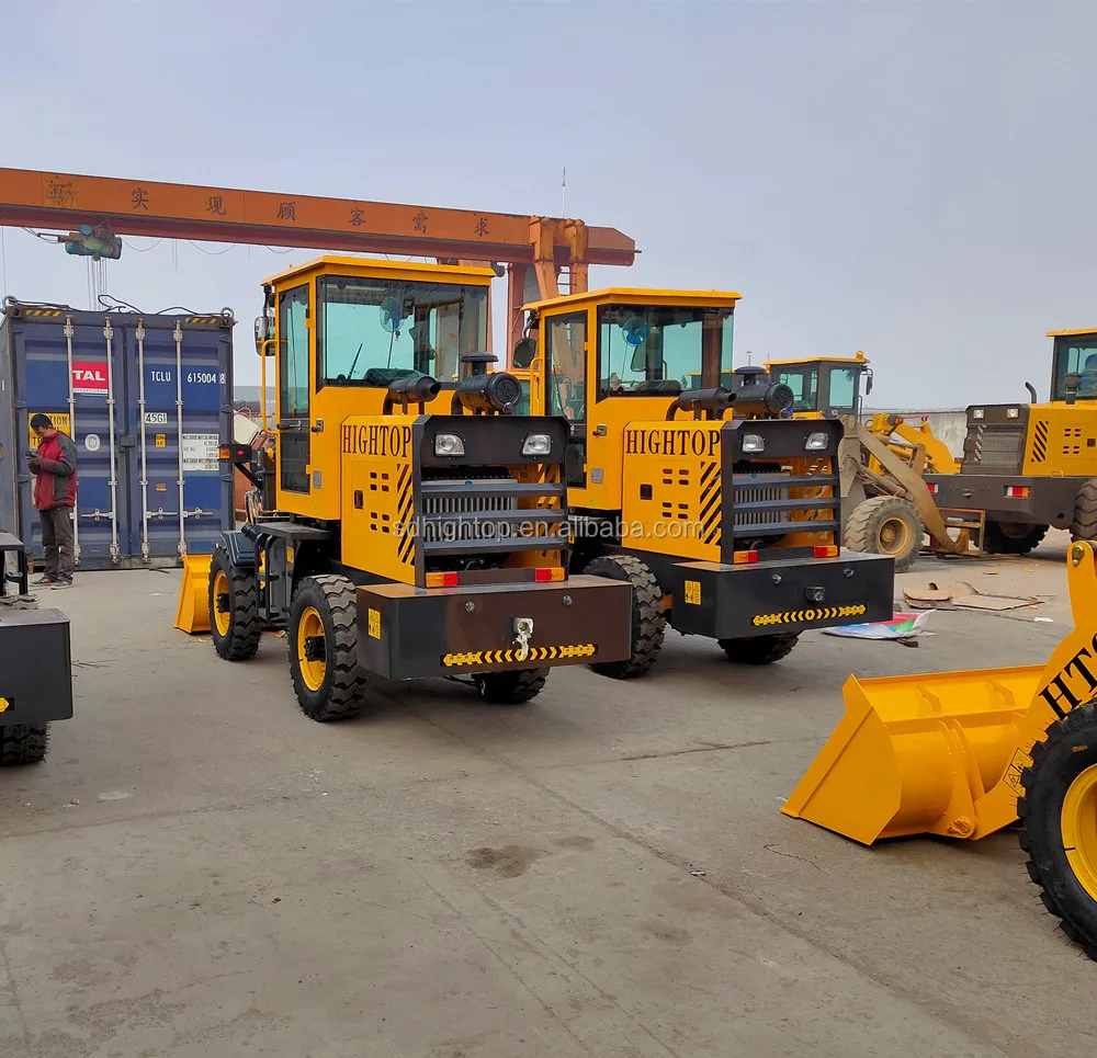 Heavy Equipment China 4 Wheel Drive Front End Loaders 2 Ton Wheel