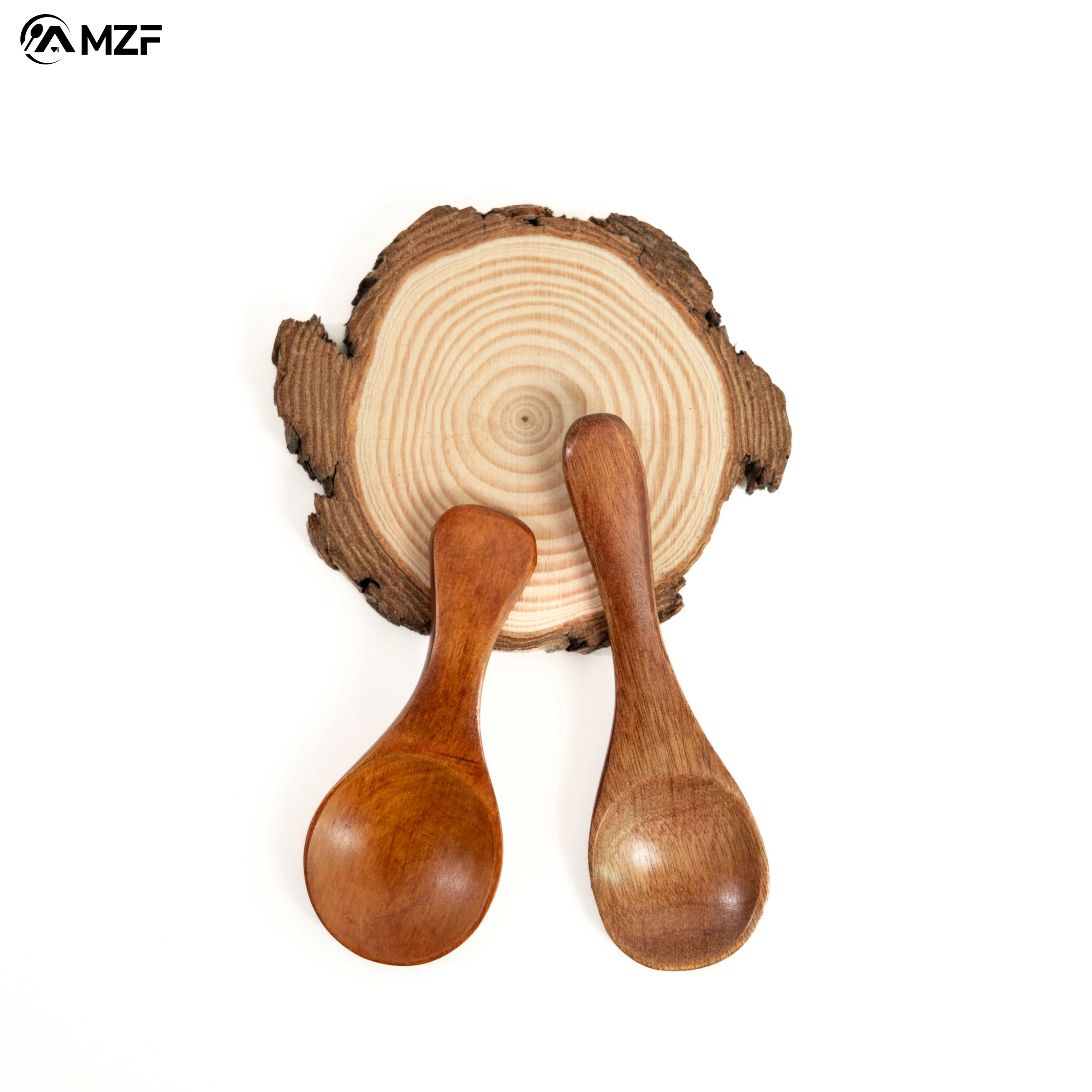 Wholesale Bulk Cheap Small Tea Mini Solid Handmade Soup Acacia Wooden