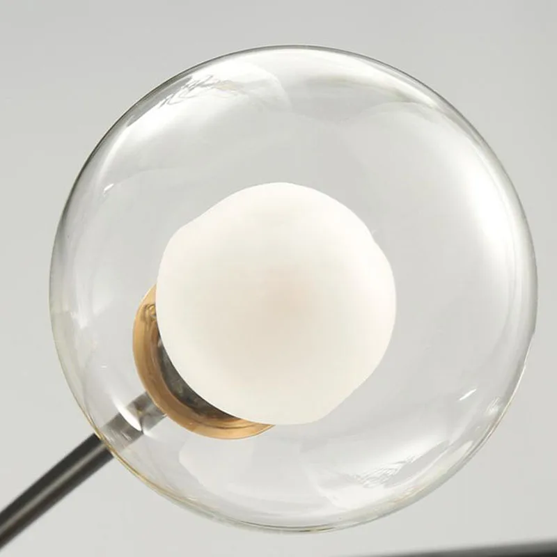 Handblown Screw Borosilicate Glass Globe Lamp Shade With G9 Internal