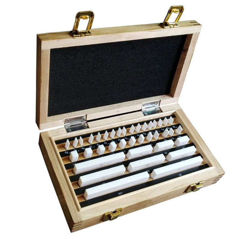 K Grade 0 Grade 1 Grade 38pcs Ceramic Gauge Block Set Caliper Gage
