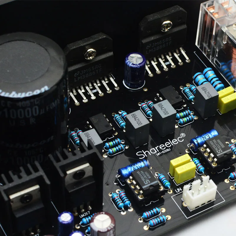 Lm3886 Stereo High Power Amplifier Board Op07 Dc Servo 5534 Independent