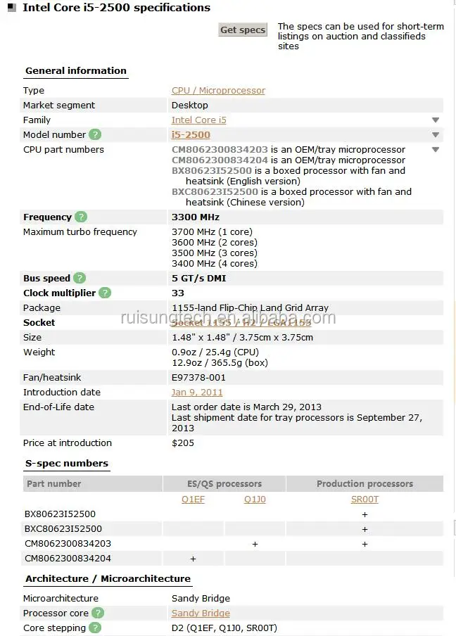 Intel Core I5 2500 I5 2500 Quad Core Cpu 3 3ghz Lga 1155 95w Pc Computer Desktop Cpu 100 Working Properly Desktop Processor Buy Core I5 Processor I5 2500 Quad Core Cpu I5 Lga 1155 Computer Desktop