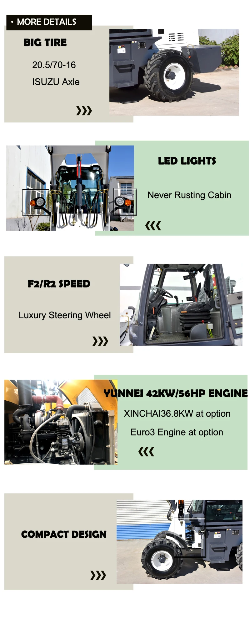 1.2Ton Mini articulated front wheel loader