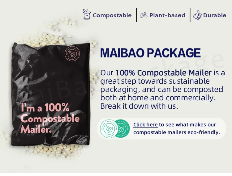 Supplier Custom Logo Printing Compostable Packaging Plastic Postal Satchel Mailing Bag Biodegradable Shipping Cloth Bags