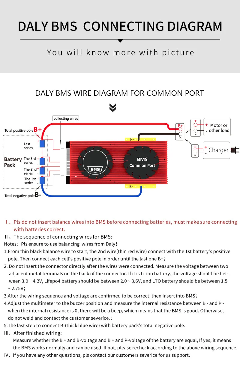 Bms Daly 4s 12v 200ah Smart Bms 100a 150a 200a 250a 300a 400a 500a With ...