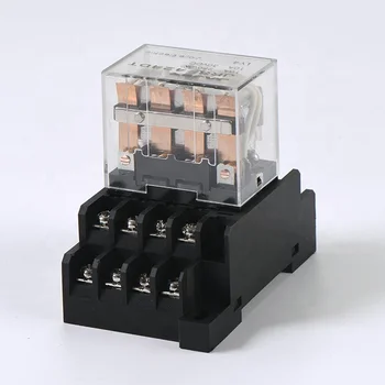Jajer 4 Pole Power Relay 12v 24v 220v Industrial Relay Omron