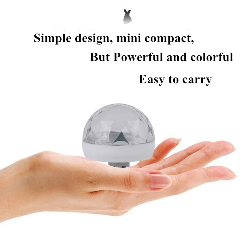 Led Small Magic Ball for led stage light Party Sound Control Mini effect USB ball dj lights disco