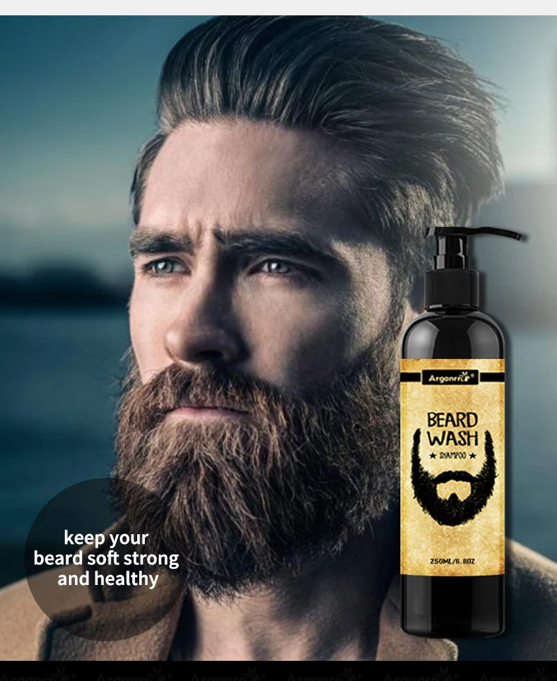Private Label Organic Shampoo And Beard Wash For Men For Barber Shop