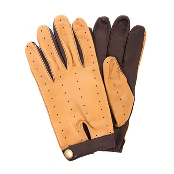 gl mens car driving genuine goatskin dress leather gloves for