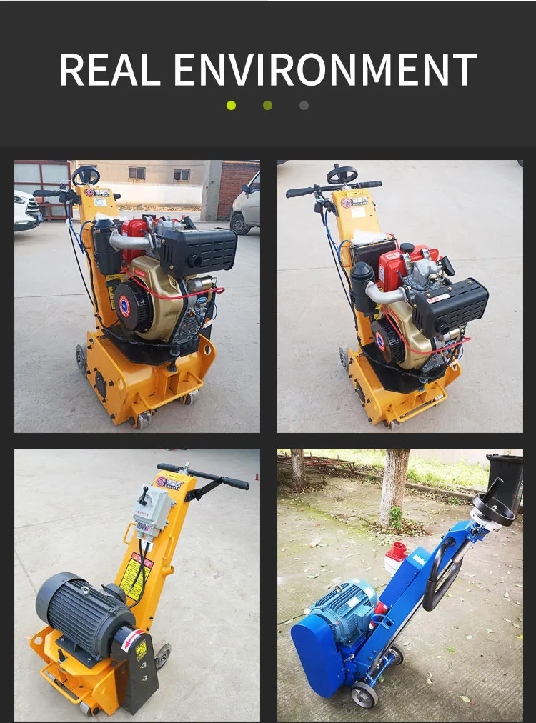 Hand Push patching cold planer road machinery floor heating milling machine for sale walk behind asphalt concrete scarifier