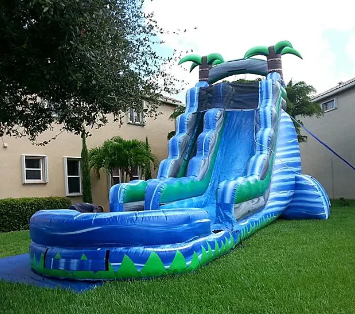 Waterslide Commercial Pvc Palm Tree Inflatable Water Slide For Kid