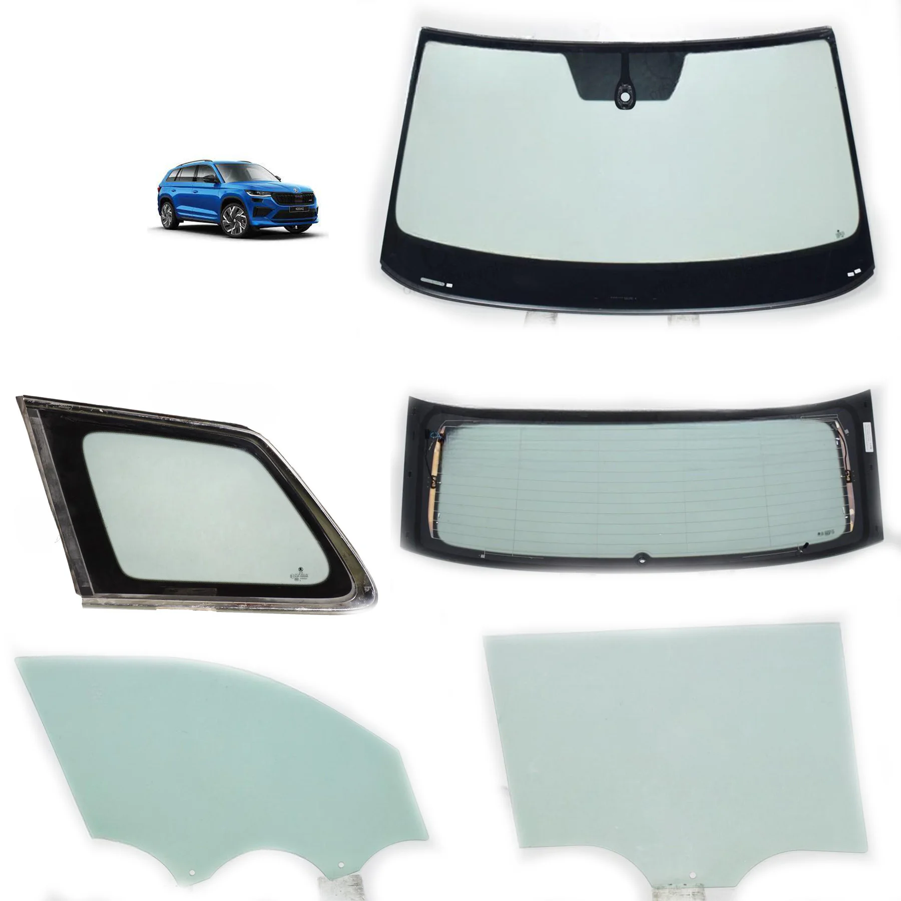 Skoda Kodiaq Windshield Glass Sunroof Car Glass Auto Glass Car Parts