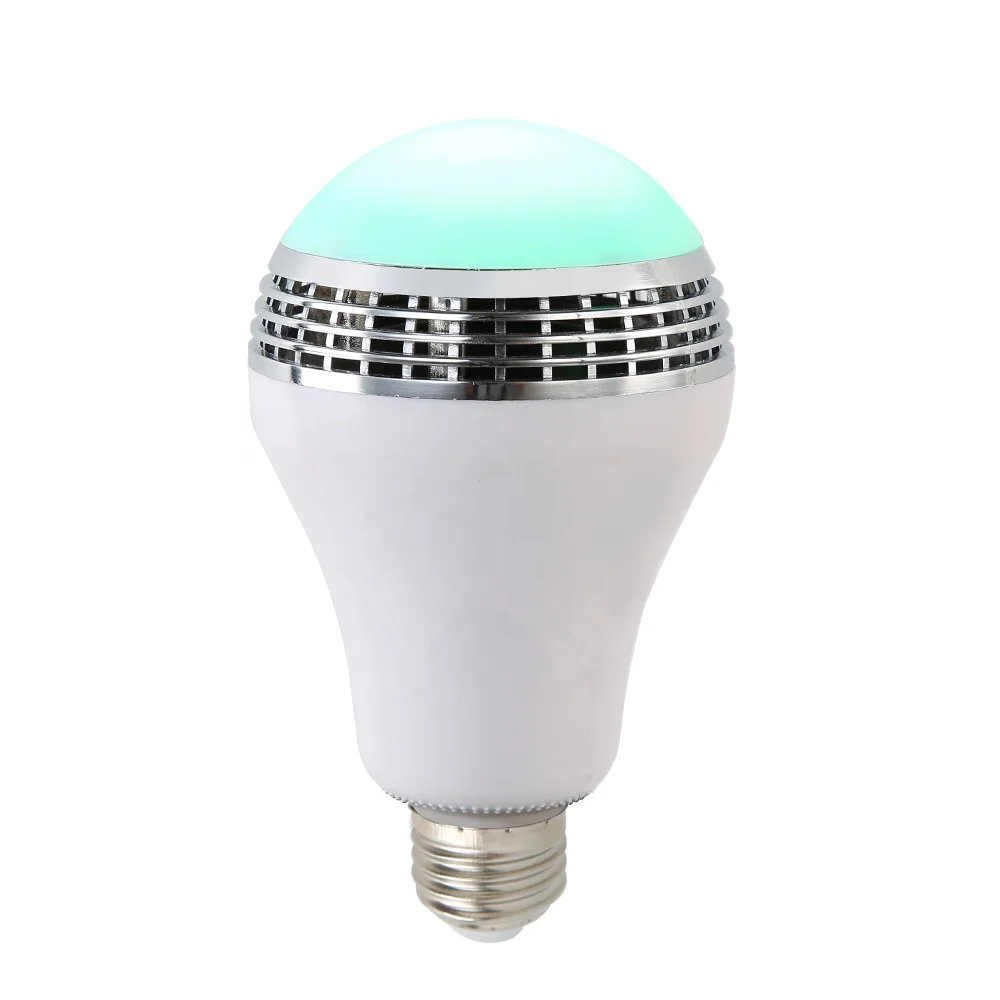 High Quality E27 Led Music Bulb RGB Smart Speaker 12W Led Wireless Color Changing Lamp Indoor Led Music Bulb