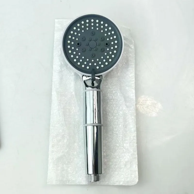 product durable abs large panel 6 mode pressure boosted shower back massage jets one key water stop silicone outlets fine spray-2