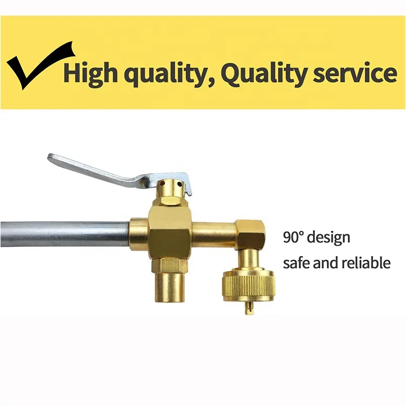 Propane Tank Fitting Adapter with on-off Control Valve