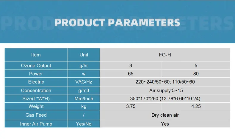 3G Professional Air Purifier Ozone Generator
