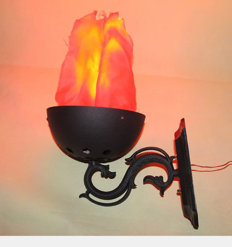 Elektrische Feuer Flamme Hotel Anhänger Führte Seide Flamme Wirkung