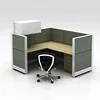 Factory price 60mm thickness computer desk office workstation partition curved office desk staff table