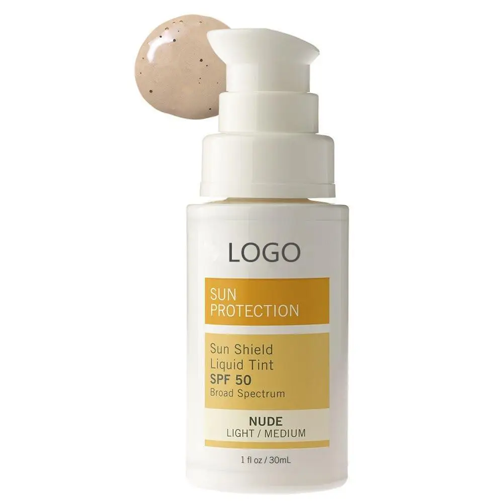 Wholesale Private Label Spf 50 Oilfree And Zincoxide Tinted Sunscreen
