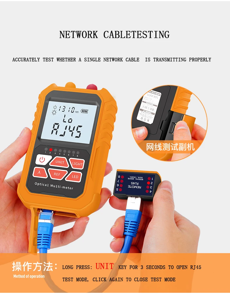 Mini Handhold Fiber Power Meter Optical Power Meter Exfo With 650nm Vfl Function Buy 50+26db