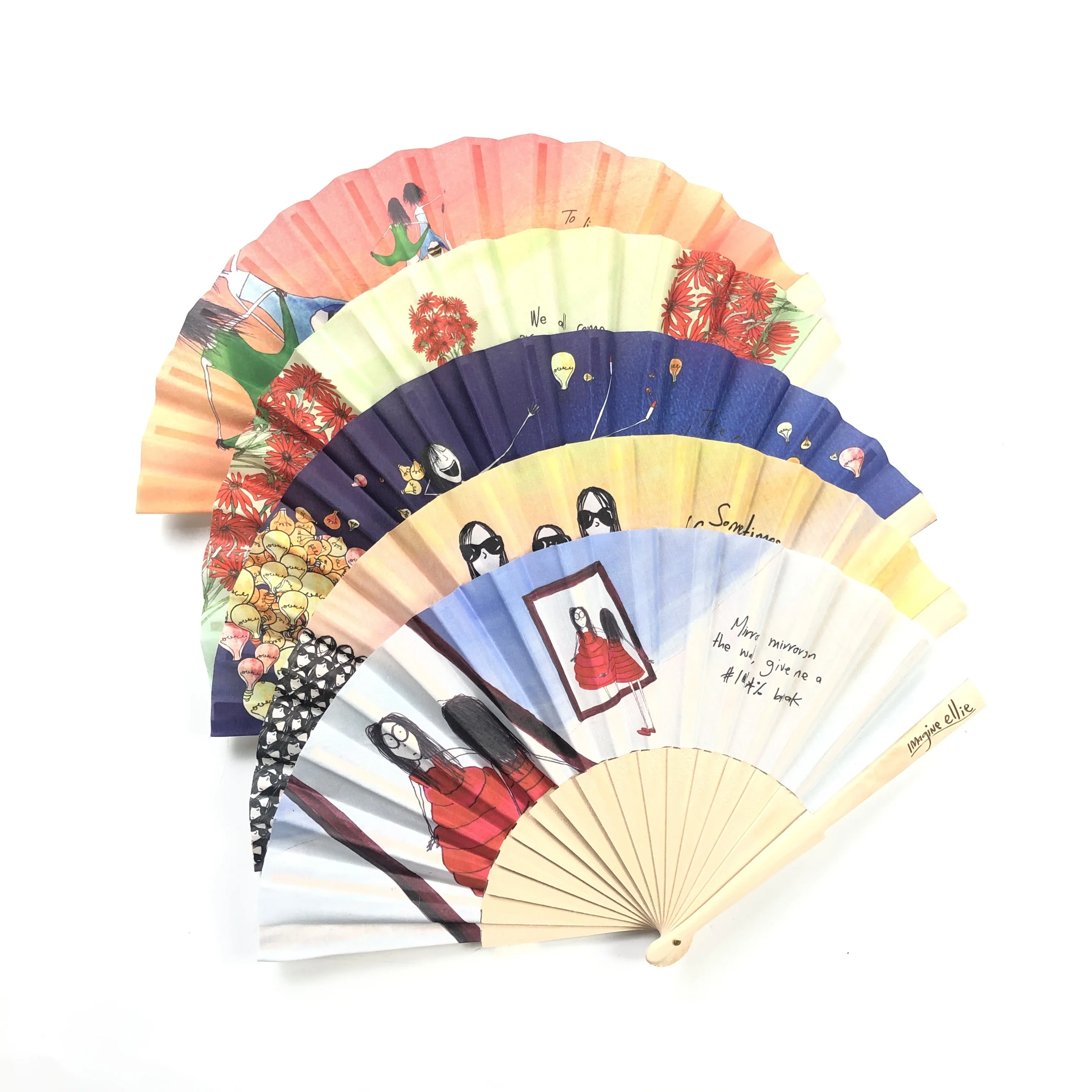 customized hand fans wedding