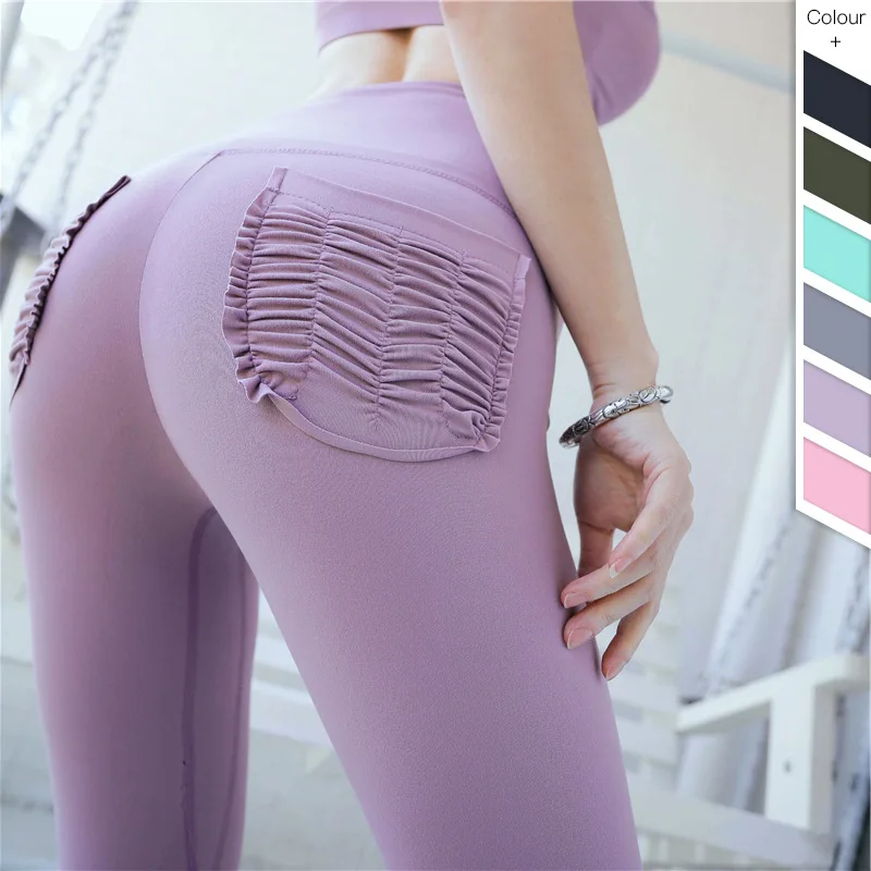 Factory Wholesale Seamless Camel Toe Colorful Gym Yoga Pants Leggings 